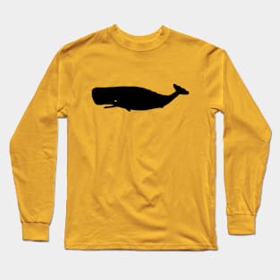 Whale outline Long Sleeve T-Shirt